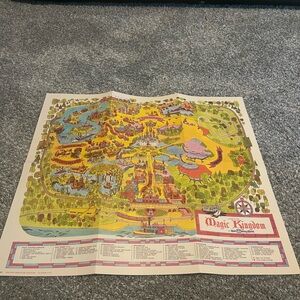 Disney Magic Kingdom Colorful Map